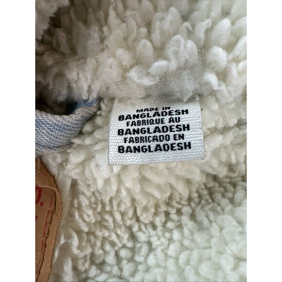 Vintage Levis Jacket Mens 2XL Blue Sherpa Lined Denim Trucker 90s USA Made - Picture 14 of 14